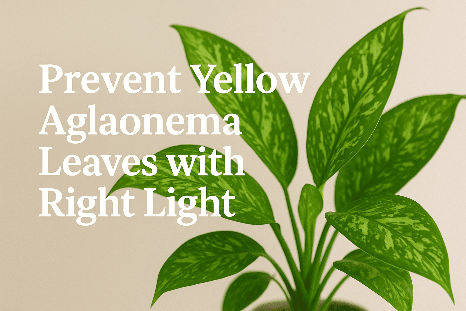 Yellow Aglaonema Leaves